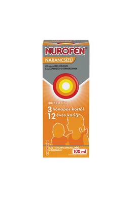 NUROFEN NARANCSÍZŰ 20 MG/ML BELSŐLEGES SZUSZPENZIÓ GYERMEKEKNEK - 100 ML