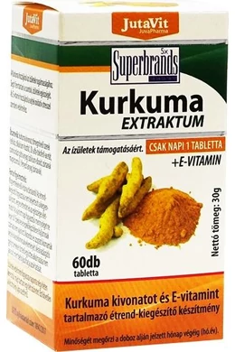 JUTAVIT KURKUMA EXTRAKTUM + E-VITAMIN TABLETTA - 60 X