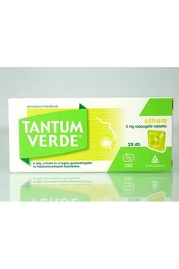 TANTUM VERDE CITROM 3MG SZOPOGATÓ TABLETTA - 20X