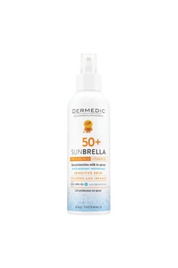 DERMEDIC Sunbrella Baby napfényvédő tej spray gyermekeknek SPF50+ (150ml)