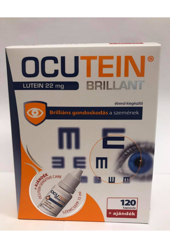 Ocutein Brillant kapszula 120 x + Ocutein Sensitive Care szemcsepp 15ml
