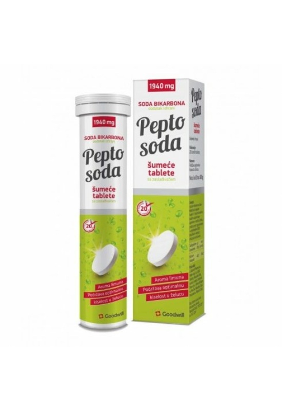 Pepto Soda szódabikarbónát tartalmazó pezsgőtabletta (20x)