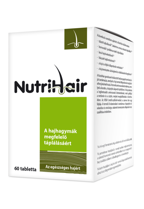 Nutrihair Aminosav, MSM és vitamin tartalmú étrend-kiegészítő filmtabletta 60 db
