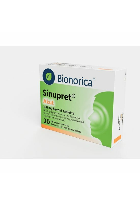 Sinupret Akut 160 mg bevont tabletta 20x