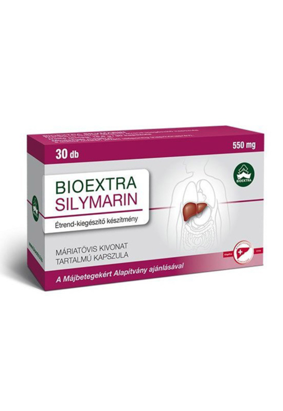 Bioextra Silymarin Máriatövis kivonat tartalmú étrend-kiegészítő kapszula 30x
