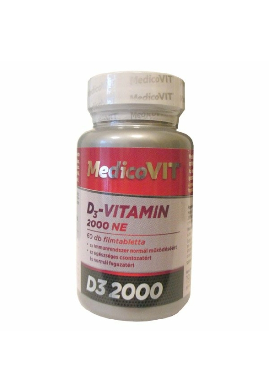MedicoVit D3 vitamin 2000NE filmtabletta 60db