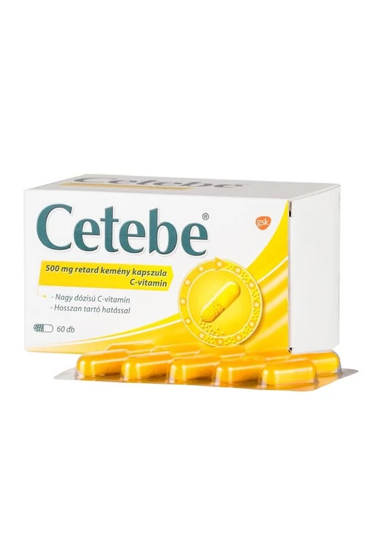 CETEBE 500 MG RETARD KEMÉNY KAPSZULA - 60X