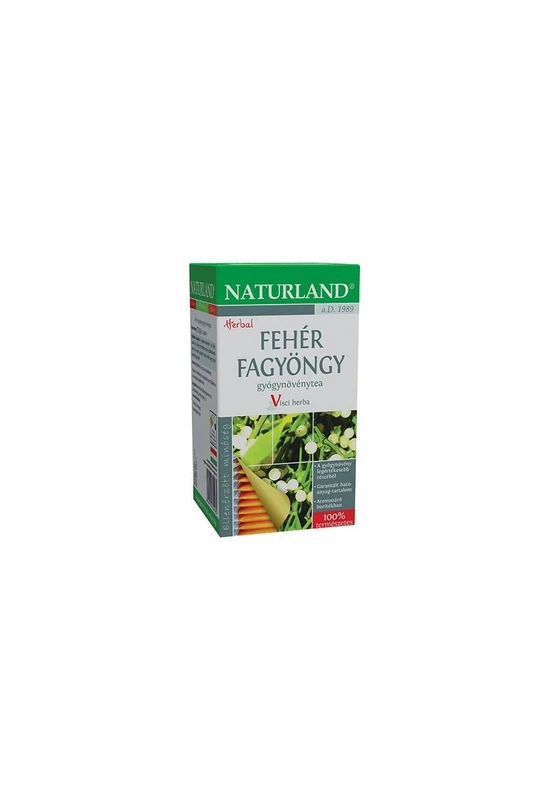 NATURLAND FEHÉR FAGYÖNGY filteres tea 25 db