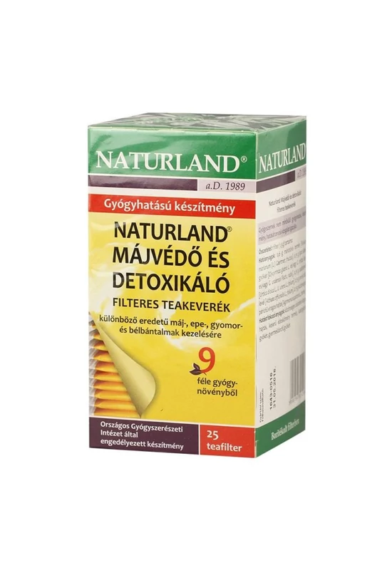 NATURLAND MÁJVÉDŐ filteres tea 25 db