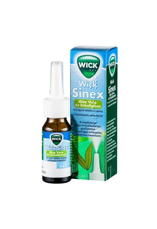 NASIVIN ( SINEX WICK ) ALOE VERA ÉS EUKALIPTUSZ 0,5 MG/ML OLDATOS ORRSPRAY - 15 ML
