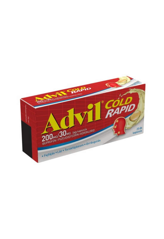 ADVIL COLD RAPID 200 mg/30 mg LÁGY KAPSZULA 20x