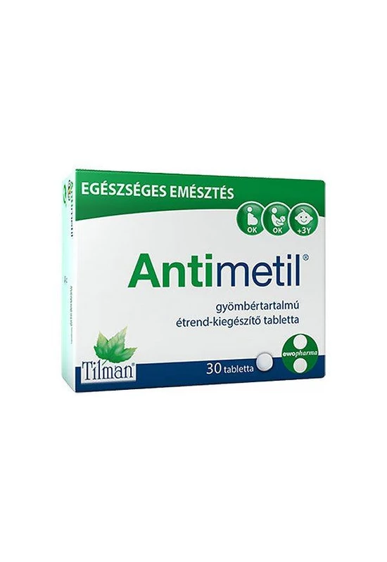 ANTIMETIL GYÖMBÉR TARTALMÚ TABLETTA - 30X