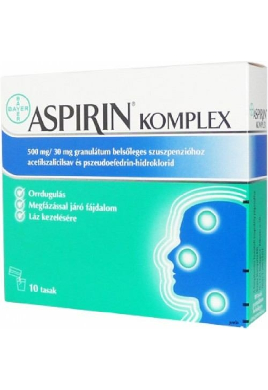 ASPIRIN KOMPLEX 500MG/30MG GRAN BELS SZUSZP - 10X