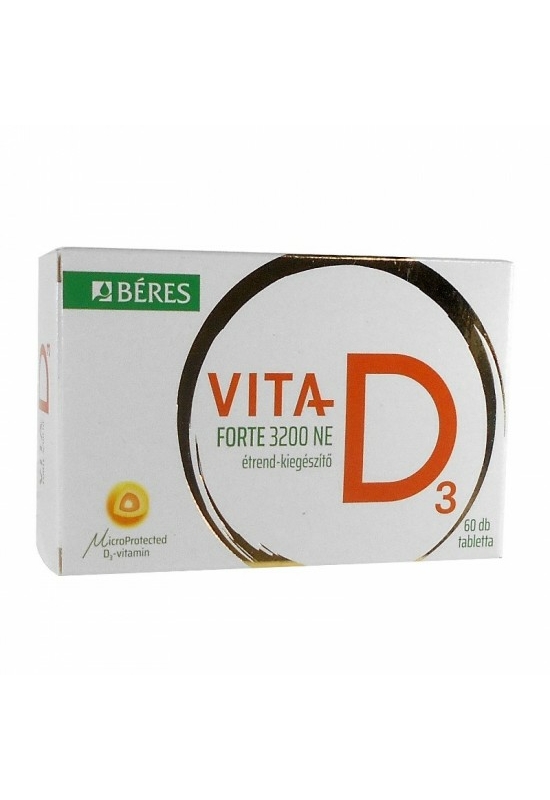 Béres Vita-D3 3200NE Forte étrendkiegészítő tabletta 60x