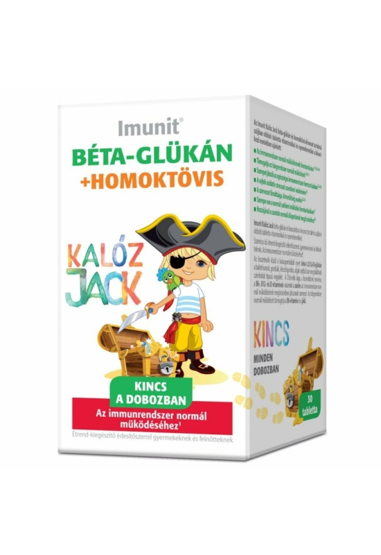 Imunit Kalóz Jack béta-glükán+homoktövis-kivonat tabletta 30db