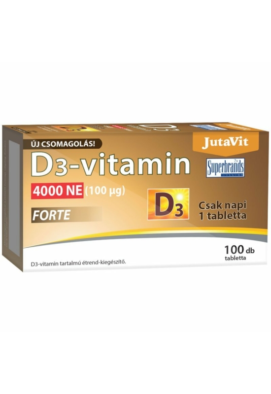JutaVit D3-vitamin Forte 4000NE kapszula 100x