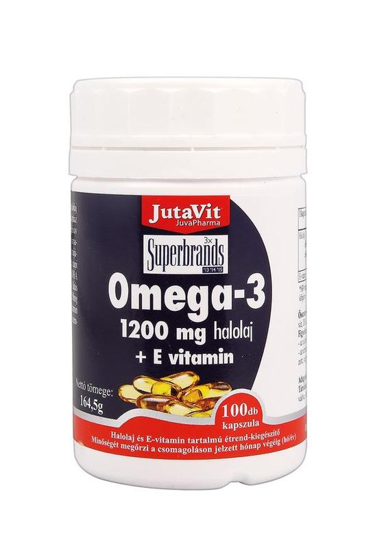 JUTAVIT OMEGA3 HALOLAJ 1200 MG + EVITAMIN KAPSZULA 100 X