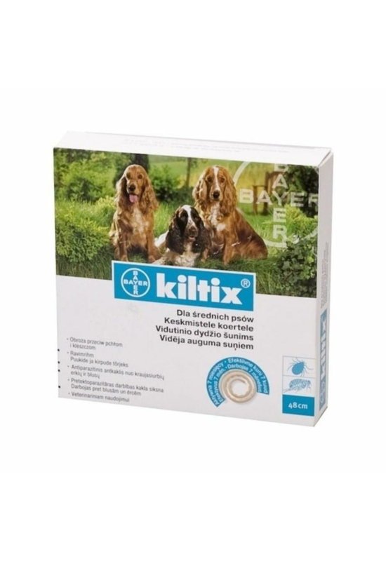 Kiltix kullancs- és bolhairtó nyakörv közepes testű kutyák