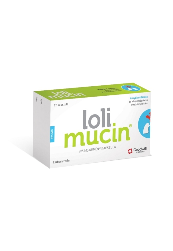 Lolimucin 375 mg kemény kapszula 20x