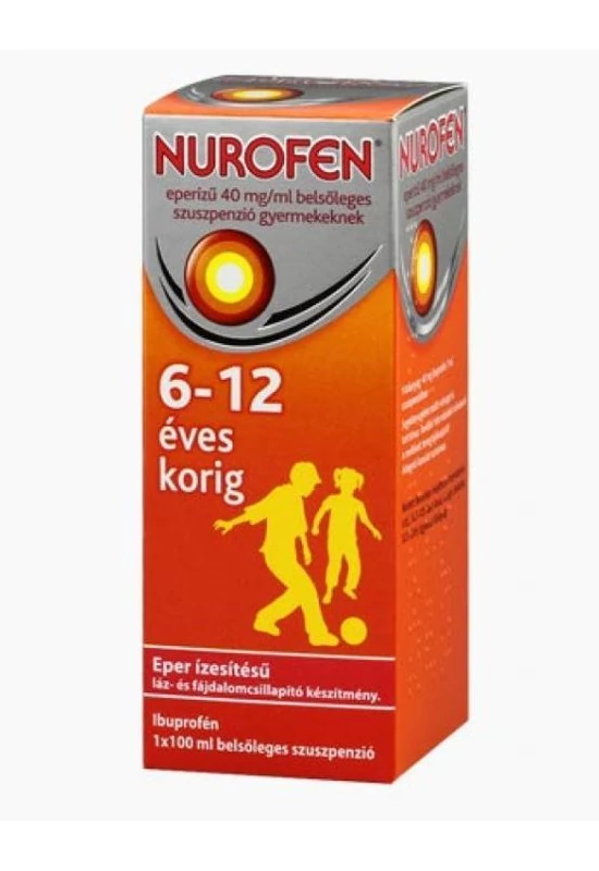 NUROFEN EPERÍZŰ 40 MG/ML BELSŐLEGES SZUSZPENZIÓ GYERMEKEKNEK - 100 ML
