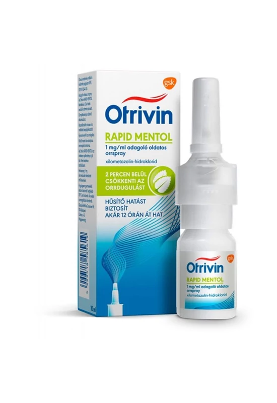 OTRIVIN RAPID MENTHOL 1 MG/ML ADAGOLÓ OLDATOS ORRSPRAY - 10 ML