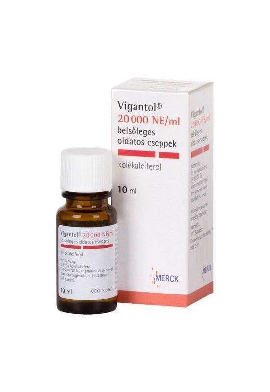 VIGANTOL 20000NE/ML BELS OLDATOS CSEPPEK - 1X10ML