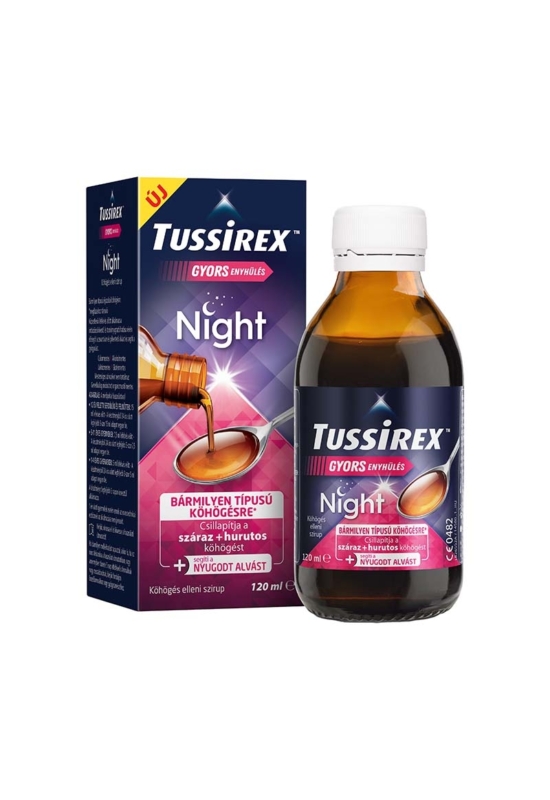 Tussirex Night szirup köhögésre 120ml 