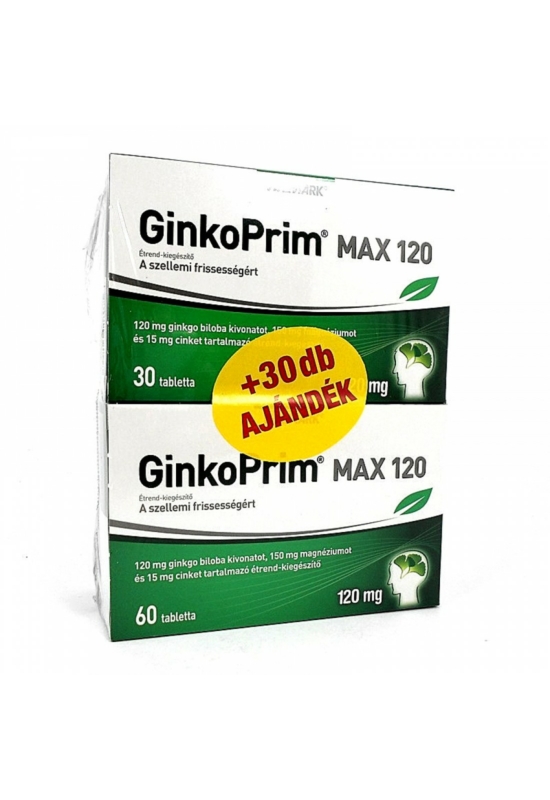 Walmark GinkoPrim Max 120 mg 60db + Walmark GinkoPrim Max 120 mg + 30db